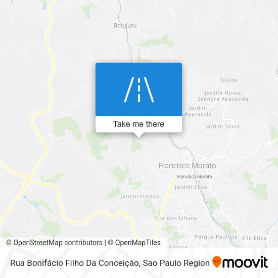 Rua Bonifácio Filho Da Conceição map