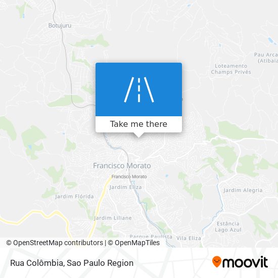 Rua Colômbia map