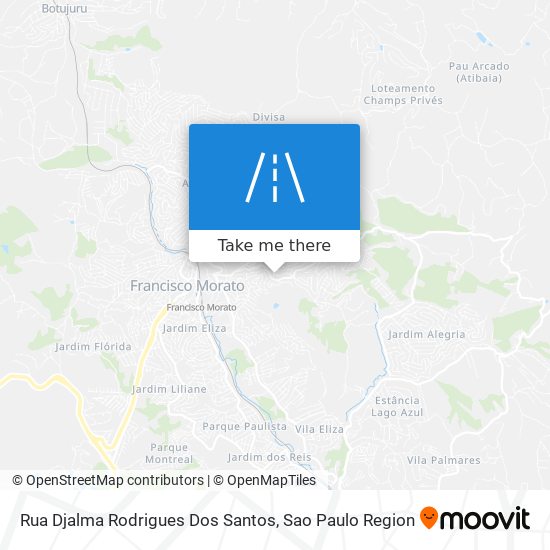 Mapa Rua Djalma Rodrigues Dos Santos