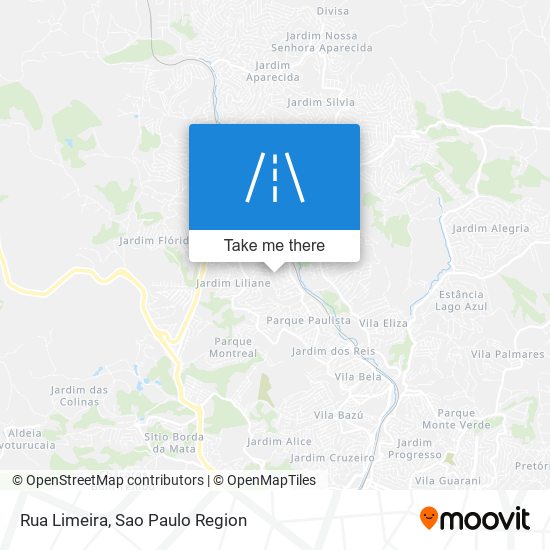 Rua Limeira map