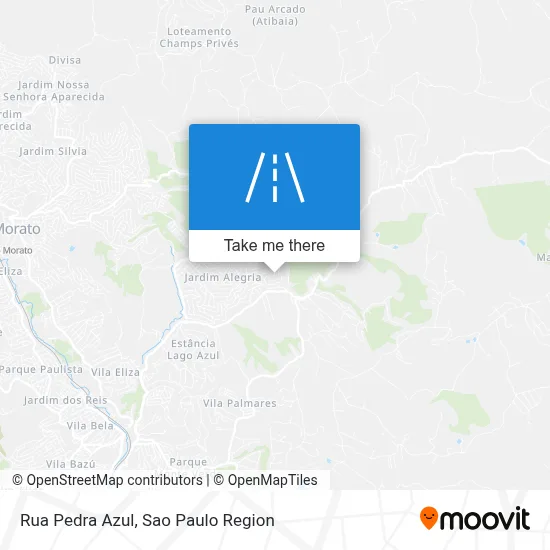 Rua Pedra Azul map