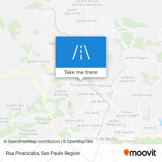 Rua Piracicaba map