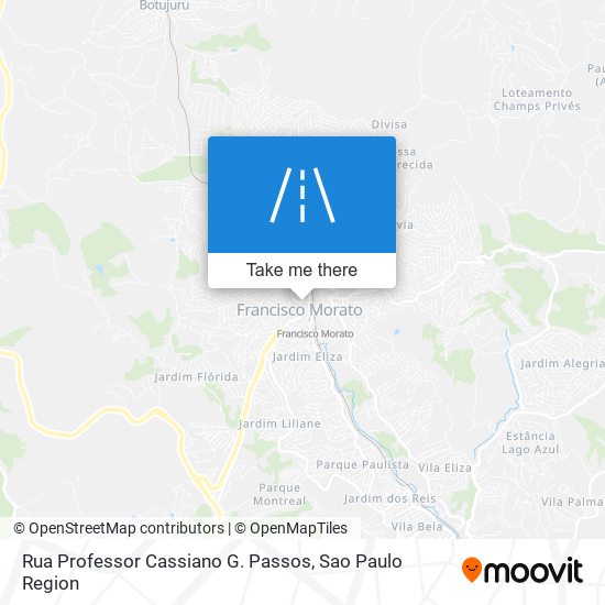 Mapa Rua Professor Cassiano G. Passos