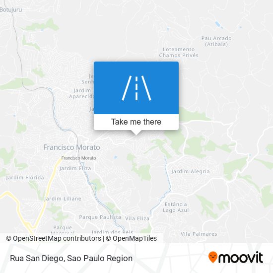 Rua San Diego map