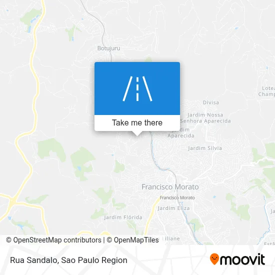 Rua Sandalo map