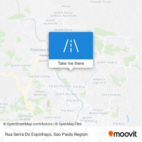 Rua Serra Do Espinhaço map