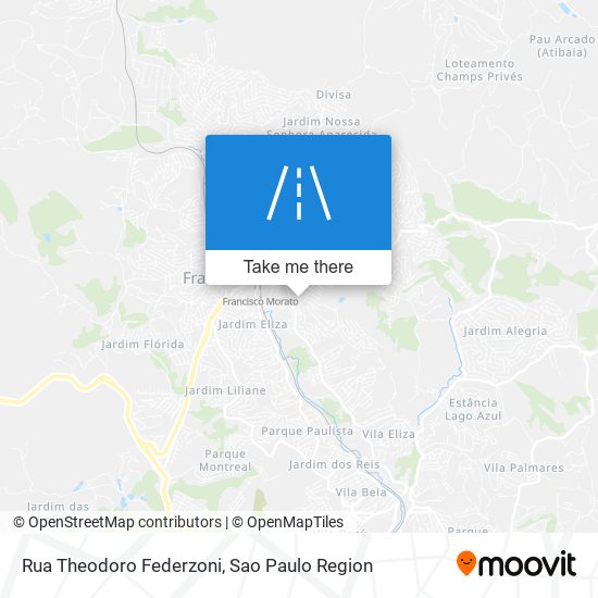 Mapa Rua Theodoro Federzoni