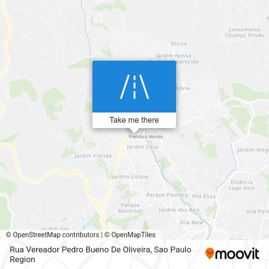 Rua Vereador Pedro Bueno De Oliveira map