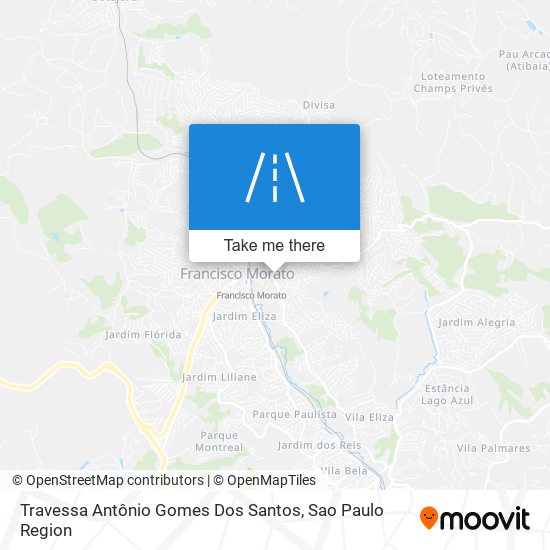 Mapa Travessa Antônio Gomes Dos Santos