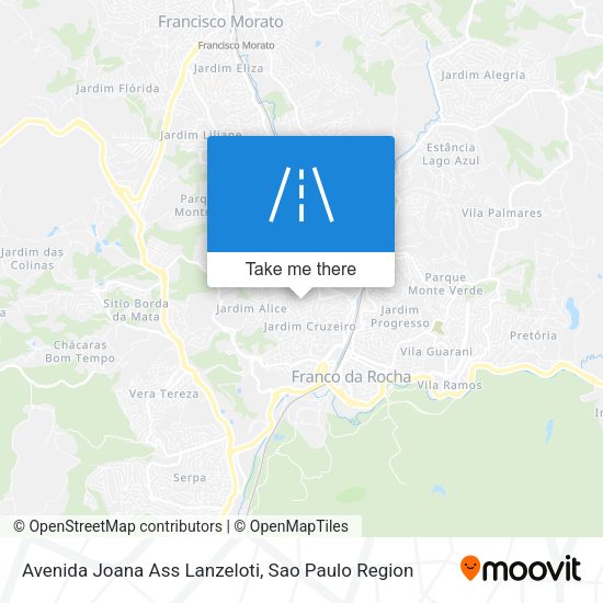 Avenida Joana Ass Lanzeloti map