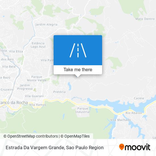 Mapa Estrada Da Vargem Grande