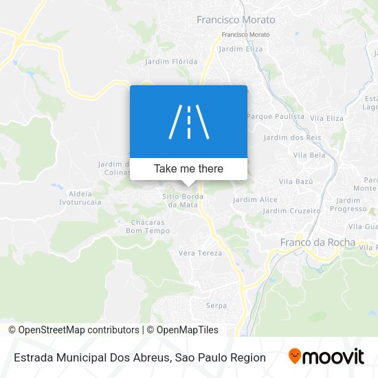 Estrada Municipal Dos Abreus map