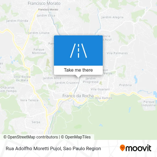 Rua Adolfho Moretti Pujol map