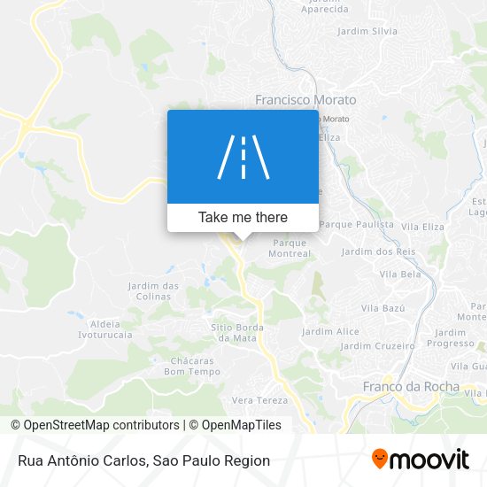 Rua Antônio Carlos map