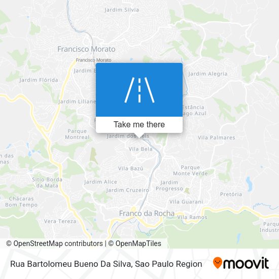 Rua Bartolomeu Bueno Da Silva map