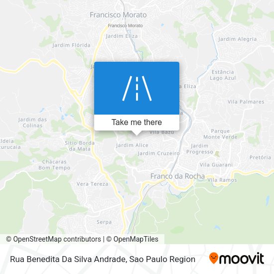 Rua Benedita Da Silva Andrade map