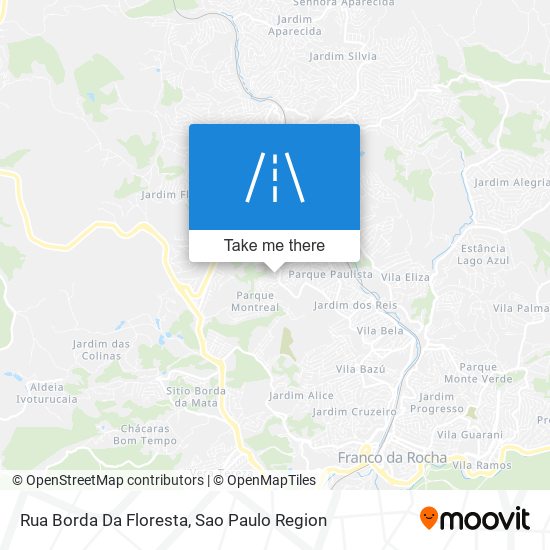 Rua Borda Da Floresta map