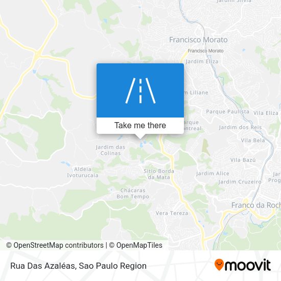 Rua Das Azaléas map