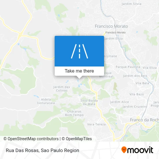Rua Das Rosas map