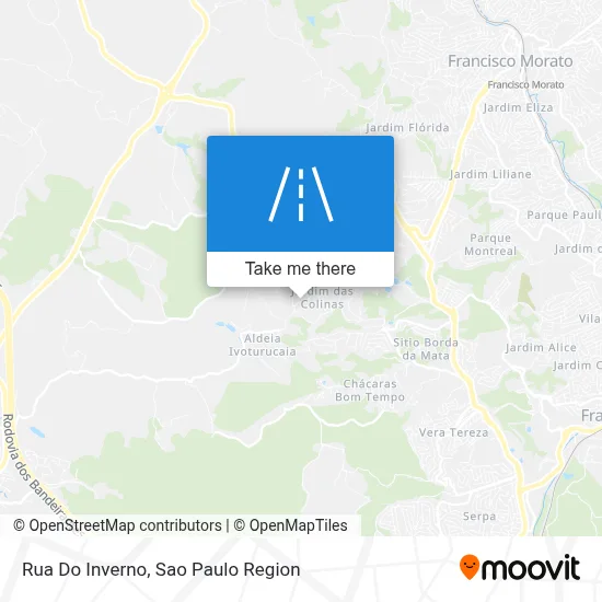 Rua Do Inverno map