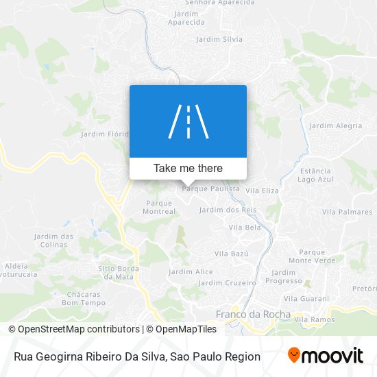 Rua Geogirna Ribeiro Da Silva map