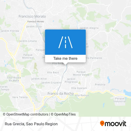 Rua Grecia map