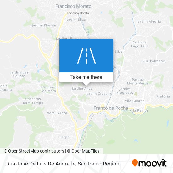 Mapa Rua José De Luis De Andrade