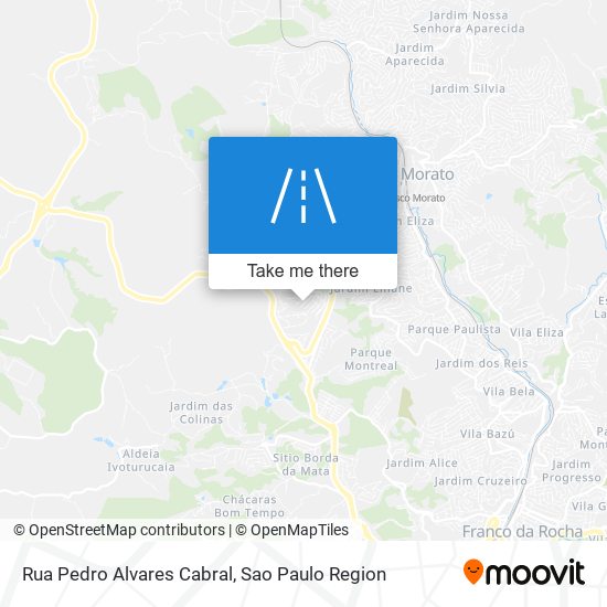 Mapa Rua Pedro Alvares Cabral