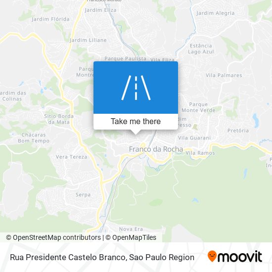 Rua Presidente Castelo Branco map