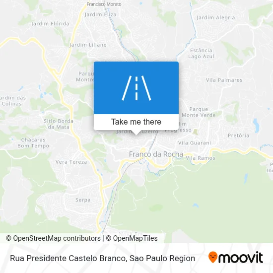 Rua Presidente Castelo Branco map