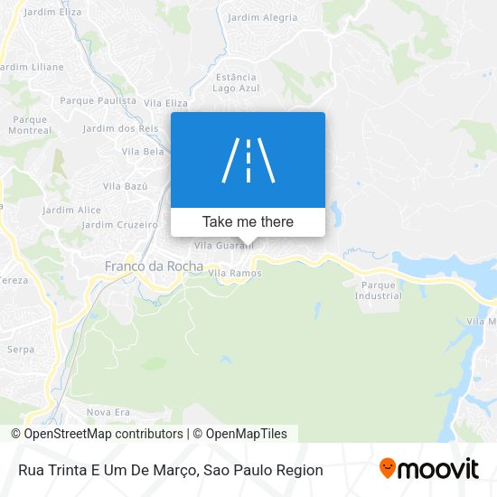 Rua Trinta E Um De Março map