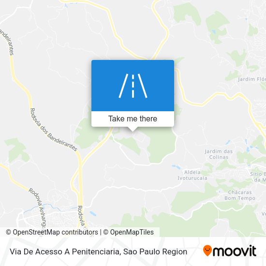 Via De Acesso A Penitenciaria map