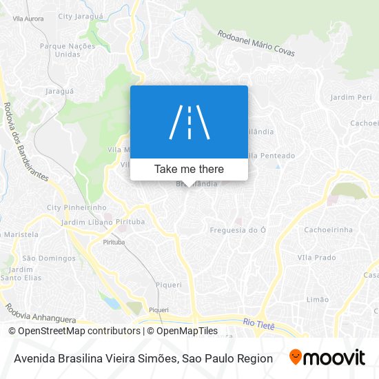 Mapa Avenida Brasilina Vieira Simões