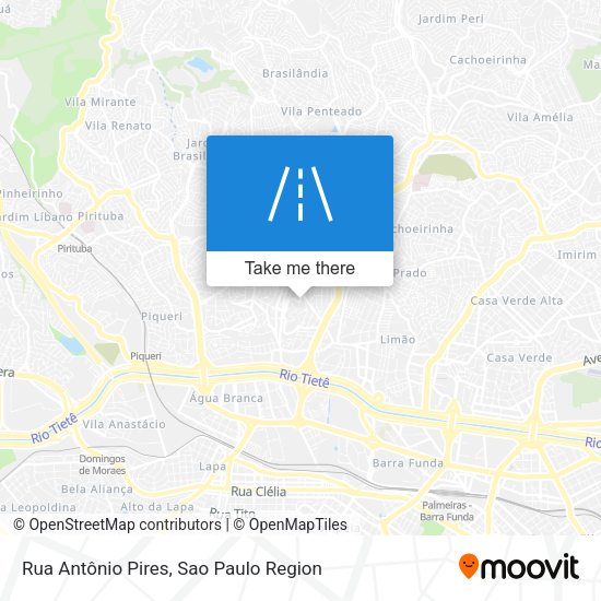 Rua Antônio Pires map