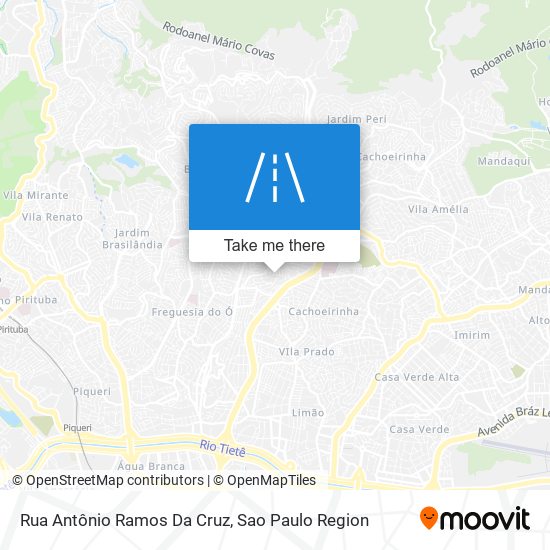 Mapa Rua Antônio Ramos Da Cruz