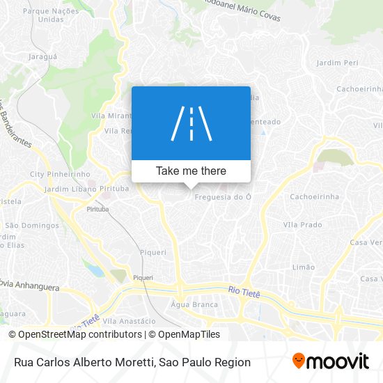 Rua Carlos Alberto Moretti map