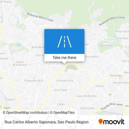 Rua Carlos Alberto Saponara map