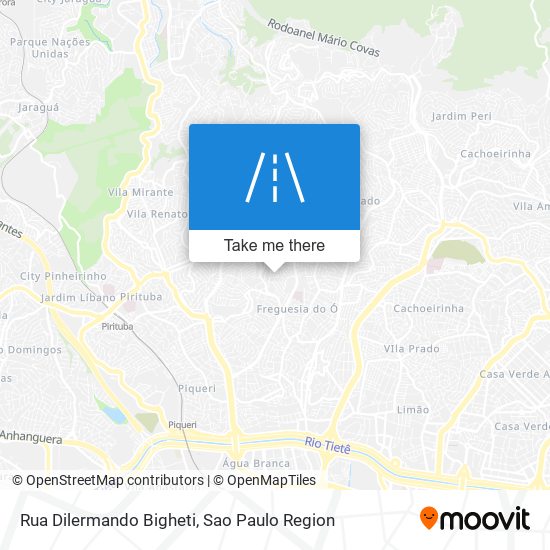 Mapa Rua Dilermando Bigheti