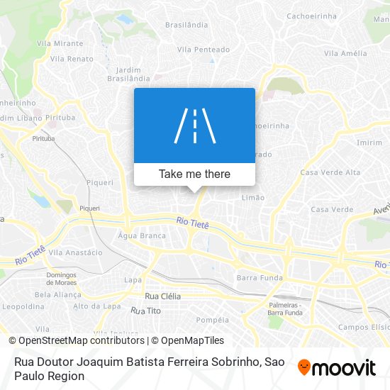 Mapa Rua Doutor Joaquim Batista Ferreira Sobrinho