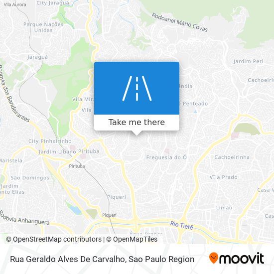 Mapa Rua Geraldo Alves De Carvalho