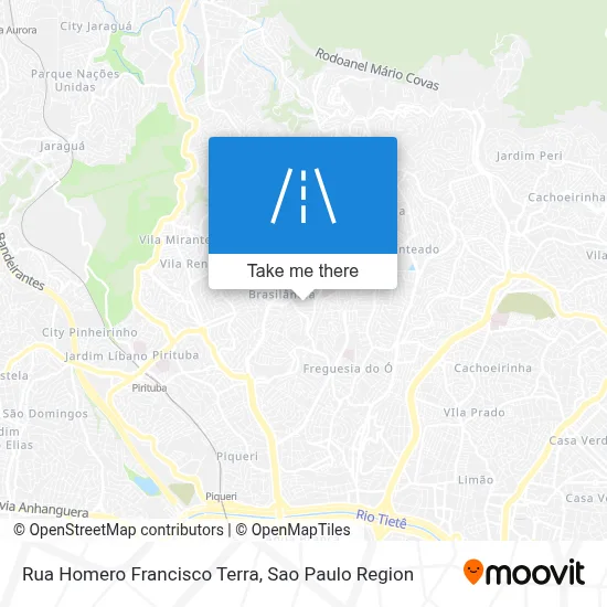 Rua Homero Francisco Terra map