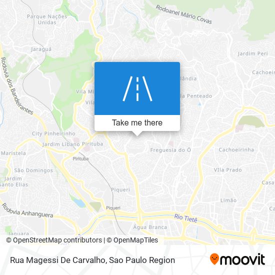 Mapa Rua Magessi De Carvalho