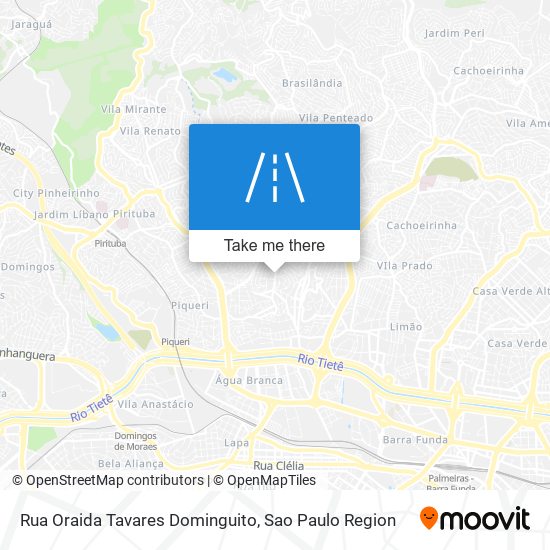 Rua Oraida Tavares Dominguito map