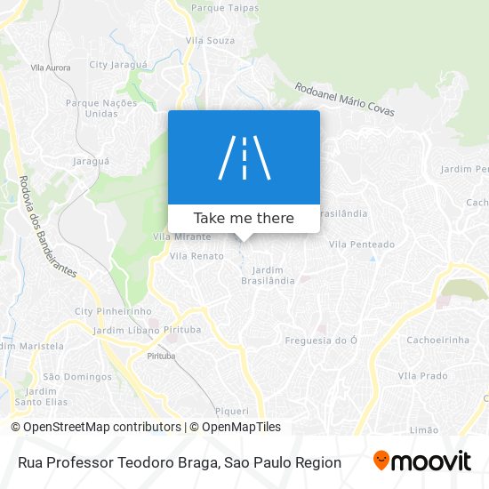 Mapa Rua Professor Teodoro Braga