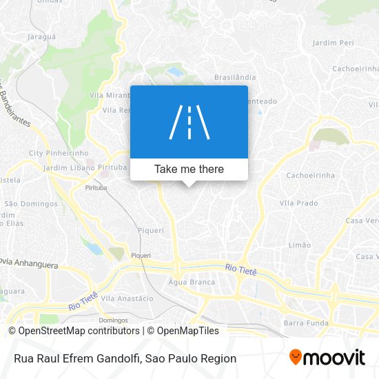 Rua Raul Efrem Gandolfi map