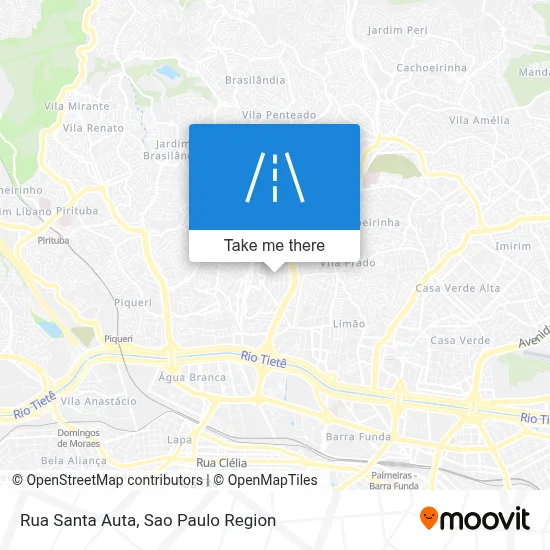 Rua Santa Auta map