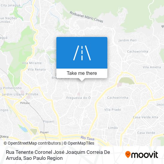 Mapa Rua Tenente Coronel José Joaquim Correia De Arruda