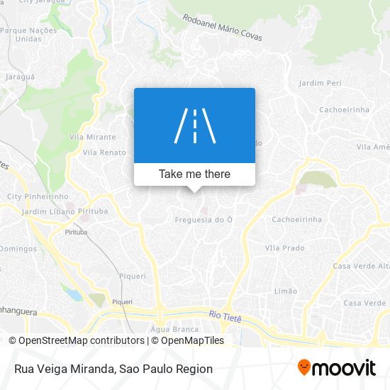 Mapa Rua Veiga Miranda