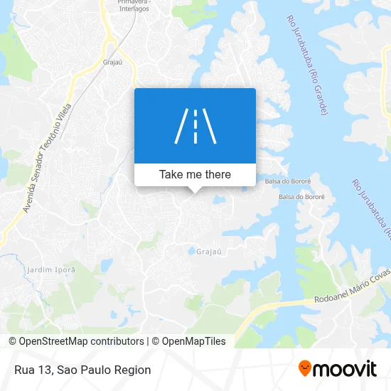 Rua 13 map