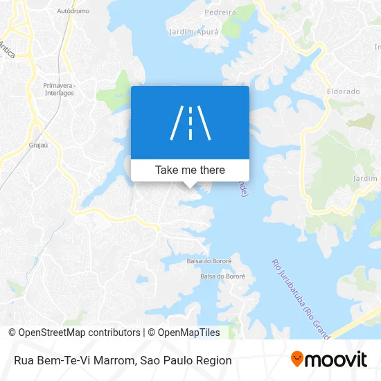 Rua Bem-Te-Vi Marrom map